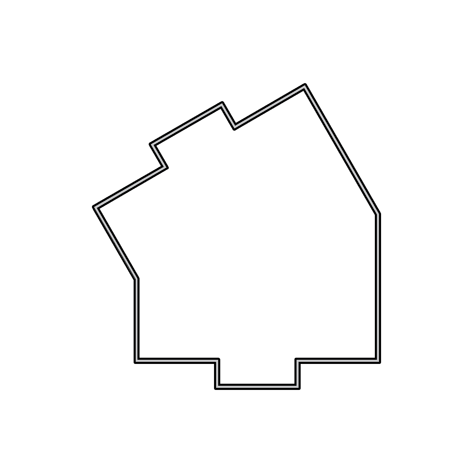 2WACP - 2 Way Angled Corner Post Profile
